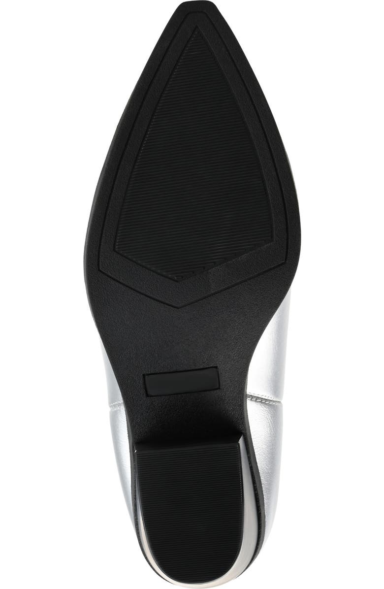 Journee Collection Chantry Western Boot, Alternate, color, Silver