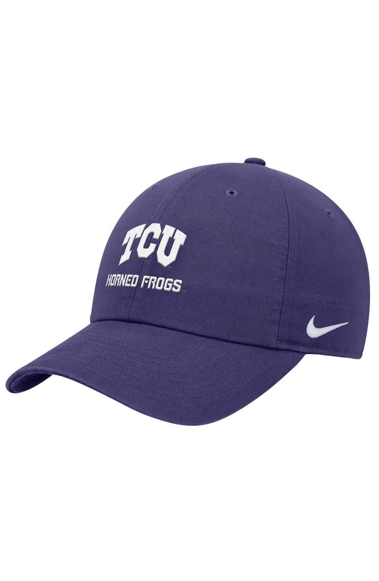 Nike Men's Nike Purple TCU Horned Frogs 2025 On-Field Club Adjustable Hat, Main, color, Purple