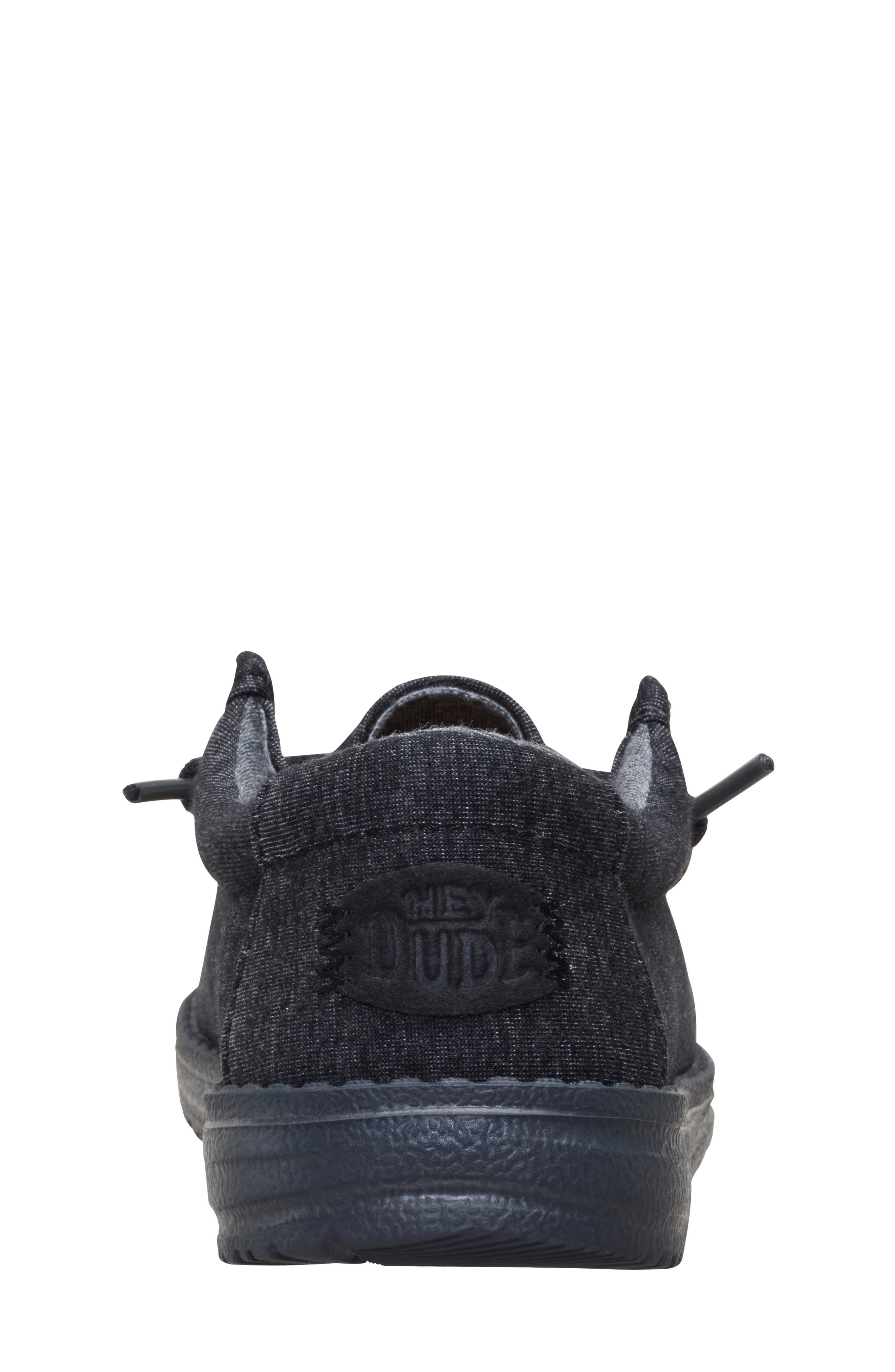 Kids' Wally Stretch Jersey Slip-On, Alternate, color, BLACK