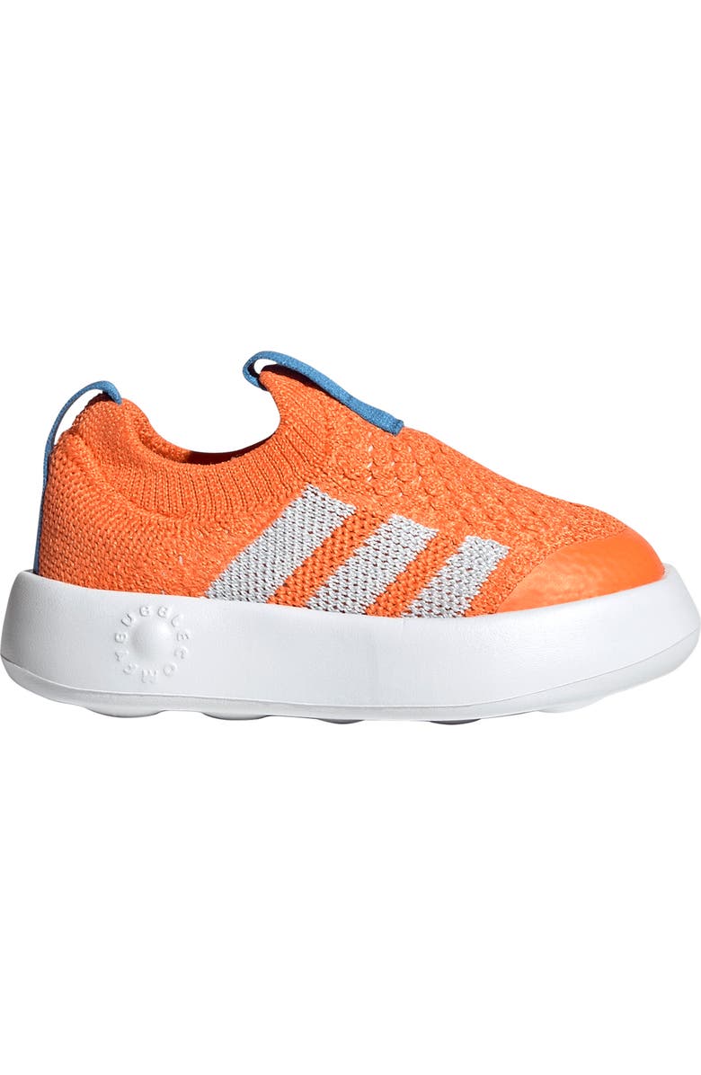 adidas Kids' Bubblecomfy Knit Sneaker, Alternate, color, Orange/ Sky/ Lucid Blue