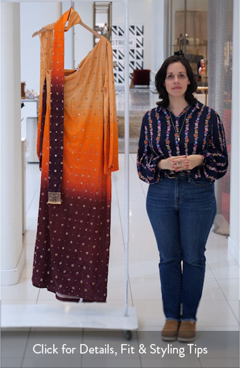 One-Shoulder Long Sleeve Gown, sales video thumbnail