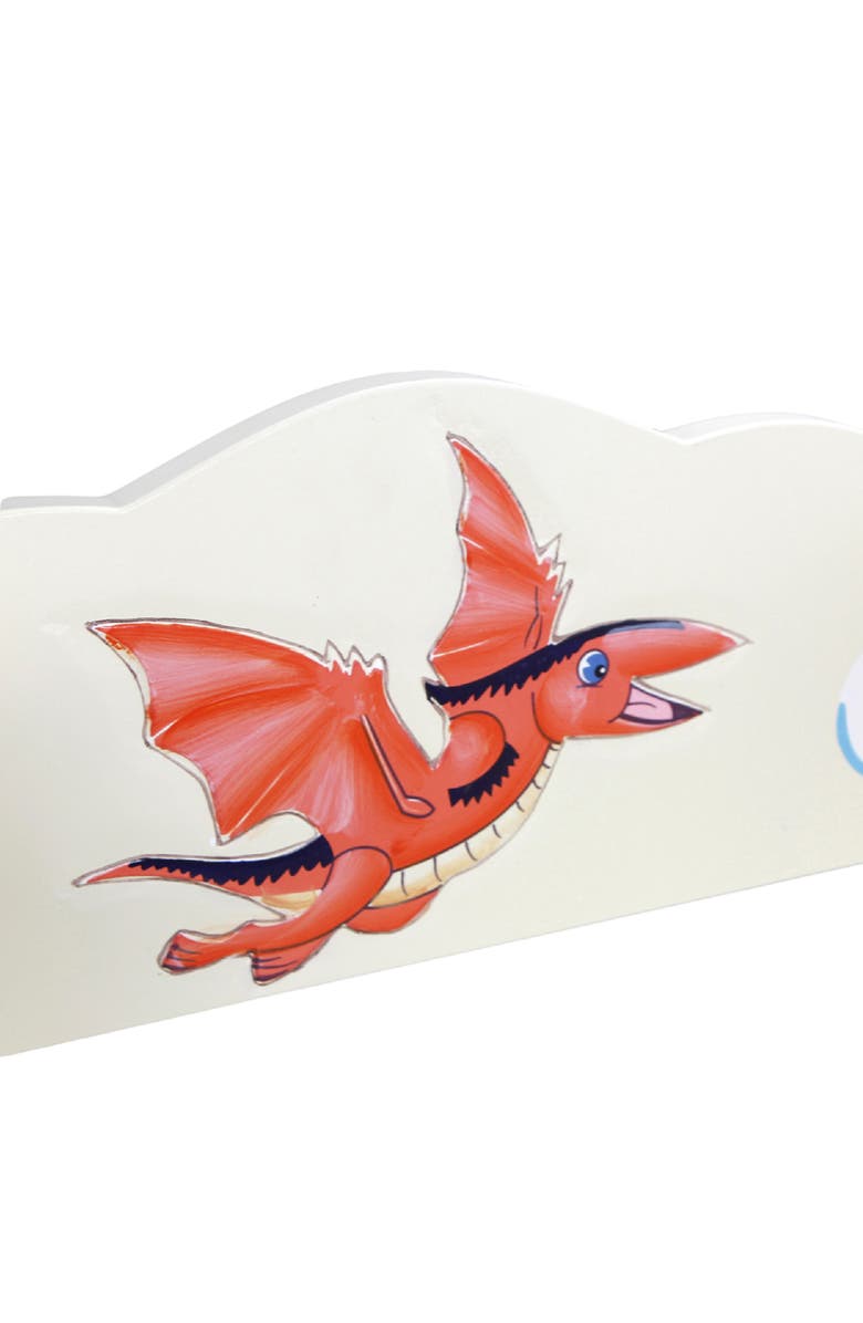 Teamson Kids Fantasy Fields Dinosaur Kingdom Wood Bookshelf, Alternate, color,