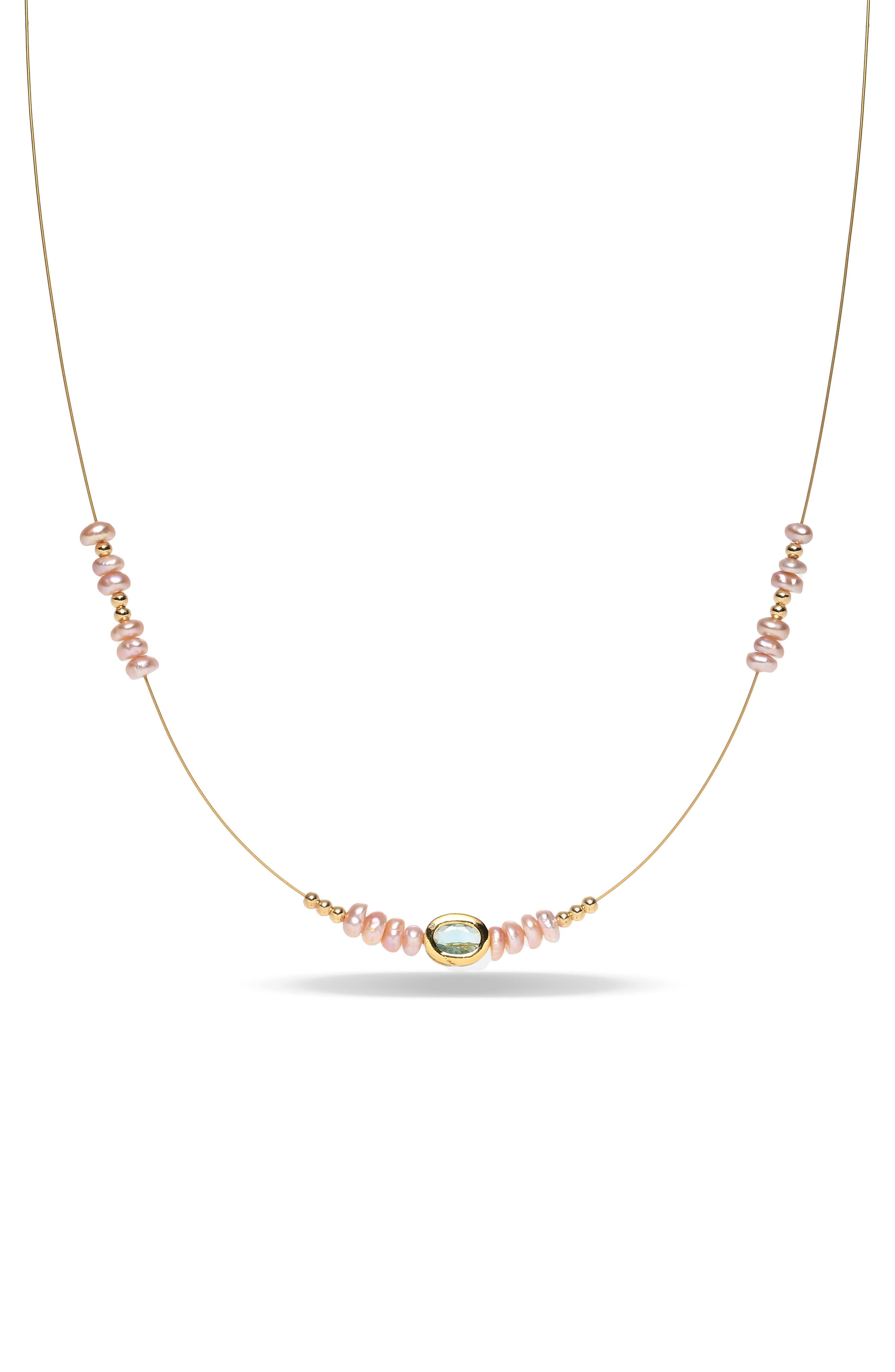 Eleanor Oval Freshwater Pearl Necklace