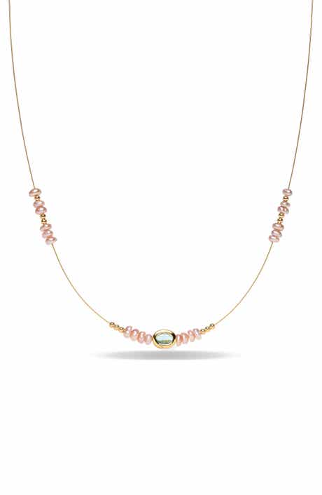 Eleanor Oval Freshwater Pearl Necklace