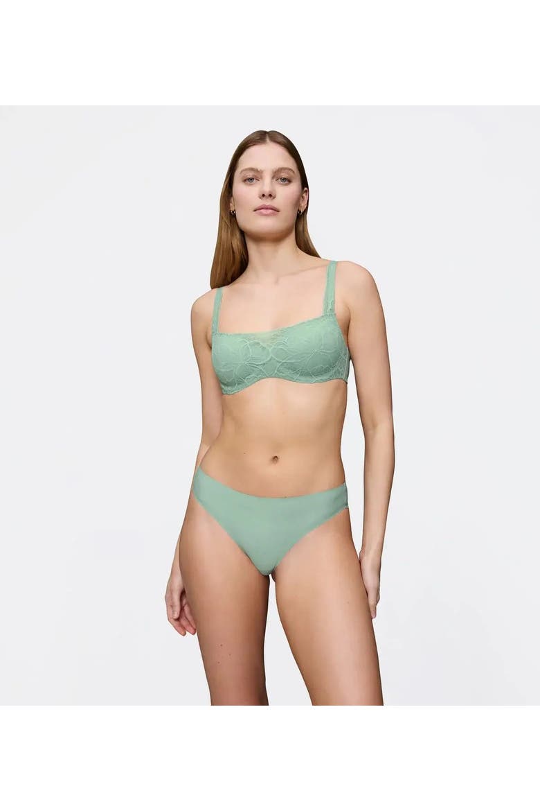 Body Make-Up Illusion Lace Balconette Bra, Main, color, Woodrose
