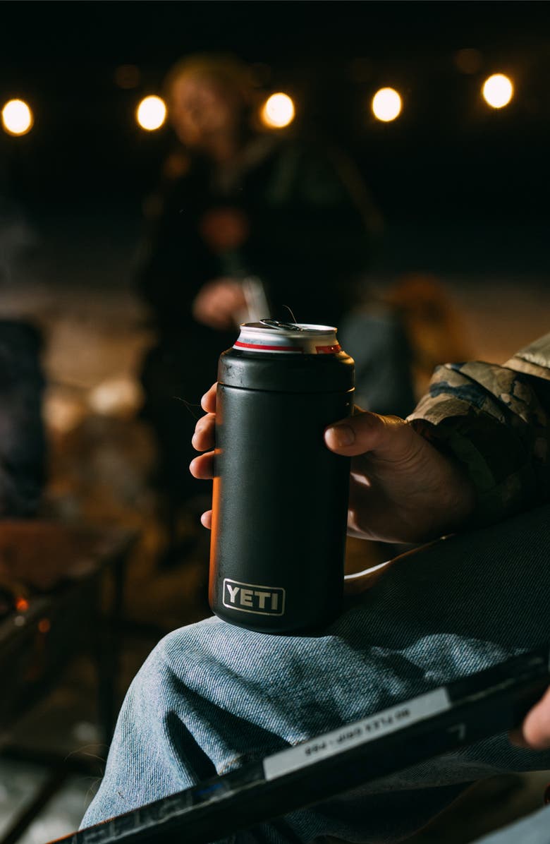 YETI Rambler Colster 12-Ounce Slim Can Cooler, Alternate, color, Black