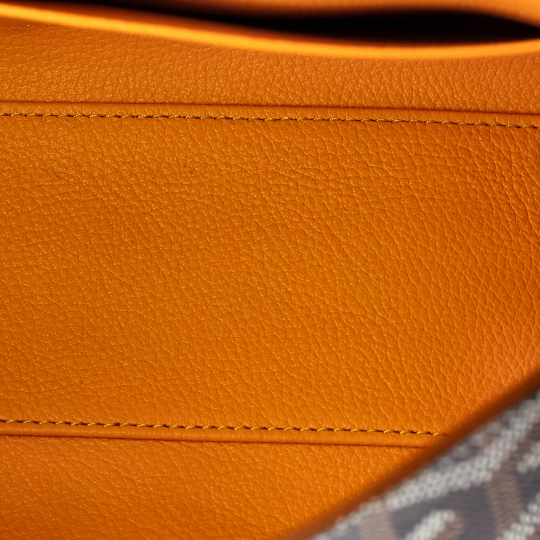 Pre-Owned Goyard Saigon Top Handle Bag Coated Canvas with Leather Mini, Alternate, color, Brown