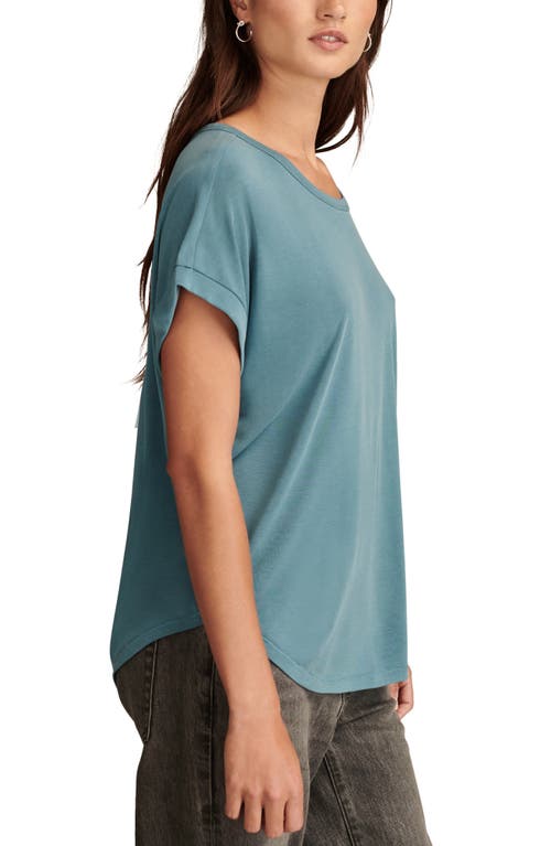 Lucky Brand Sandwash Dolman T-shirt In Blue