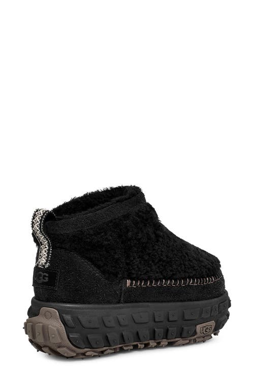 Ugg ® Venture Daze Ultra Mini Genuine Shearling Platform Bootie In Black