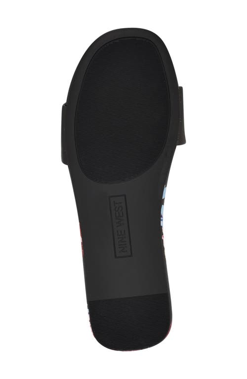 Shop Nine West Lolipop Slide Sandal In Black