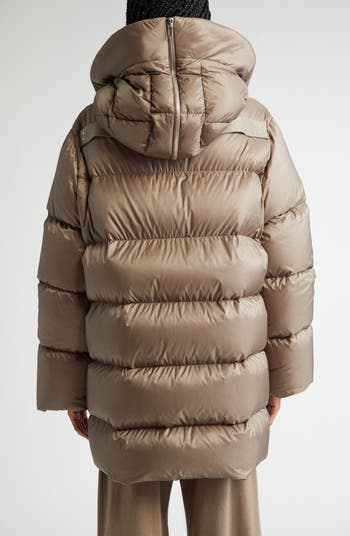 ダウンジャケット・コート MONCLER + RICK OWENS WOMENS CYCLOPIC HOODED LONG DOWN JACKET MONCLER + RICK OWENS | WOMENS CYCLOPIC HOODED LONG DOWN JACKET
