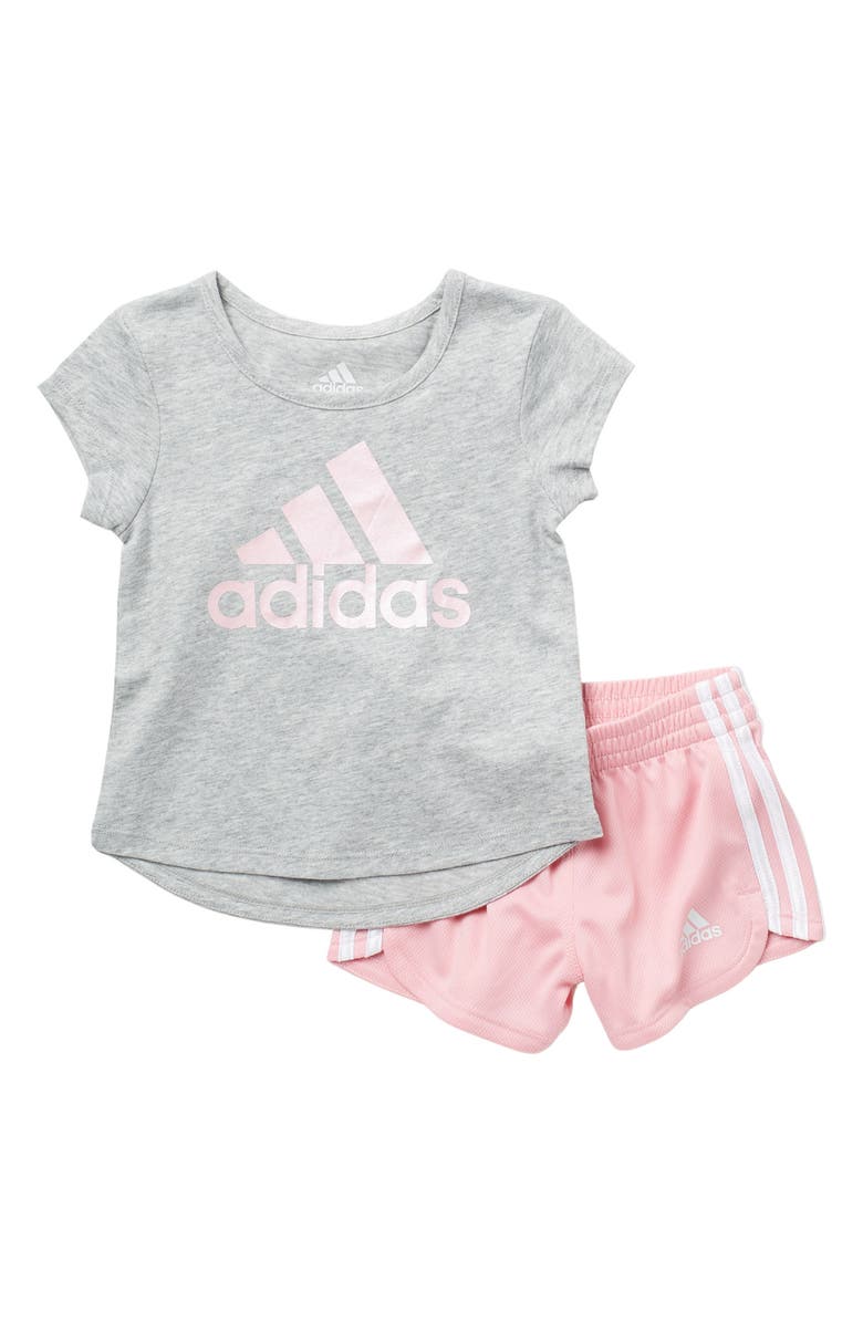 adidas Graphic T-Shirt & Shorts 2-Piece Set, Main, color, 