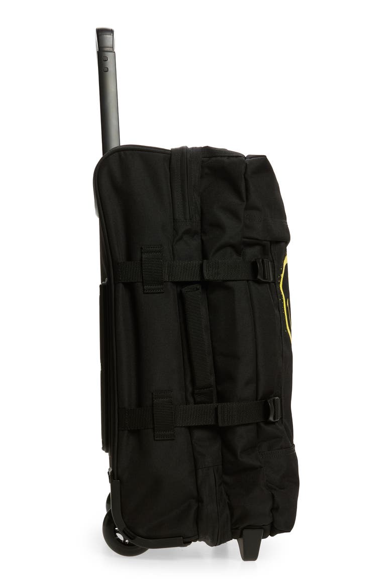 Smiley® x Eastpak Small Tranverz 19-Inch Wheeled Carry-On Suitcase, Alternate, color, SMILEYGRAFBLACK
