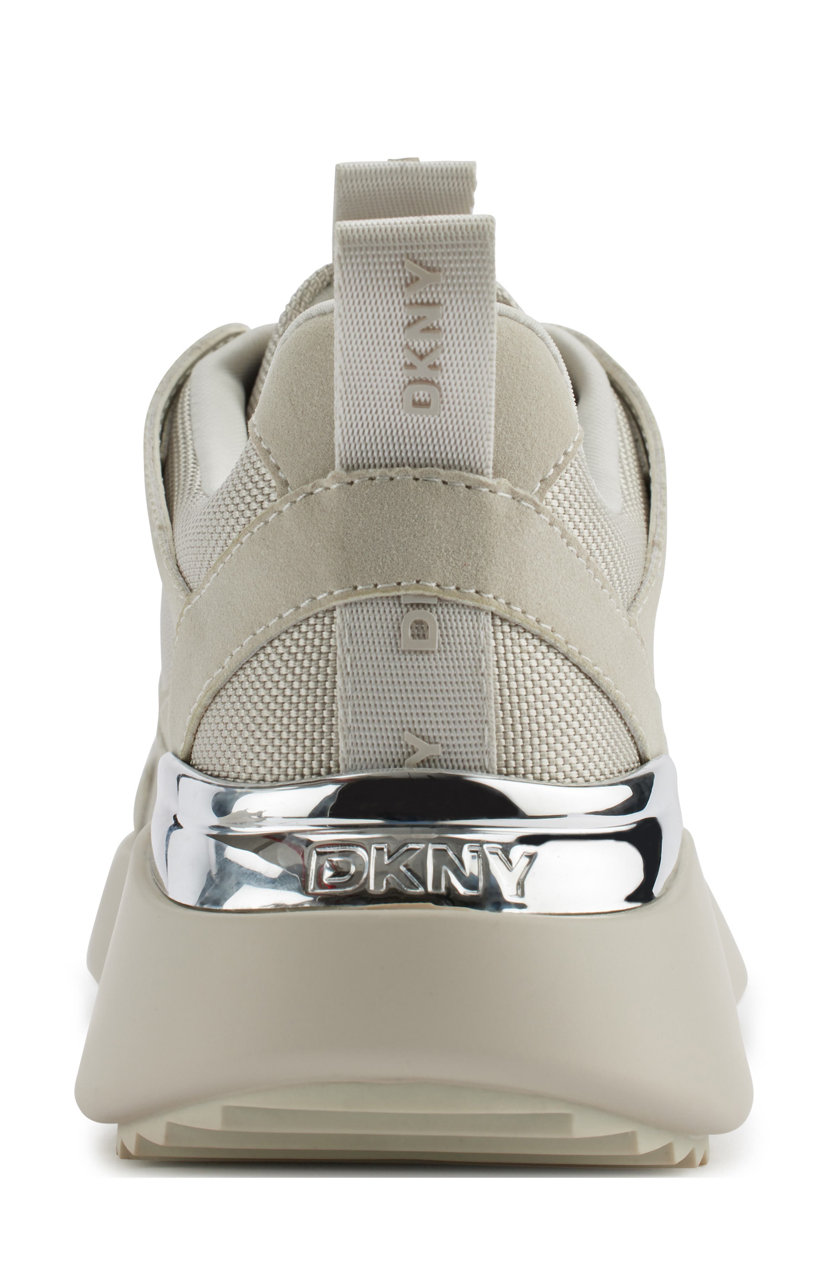DKNY Zofi Wedge Sneaker, Alternate, color, Soft White
