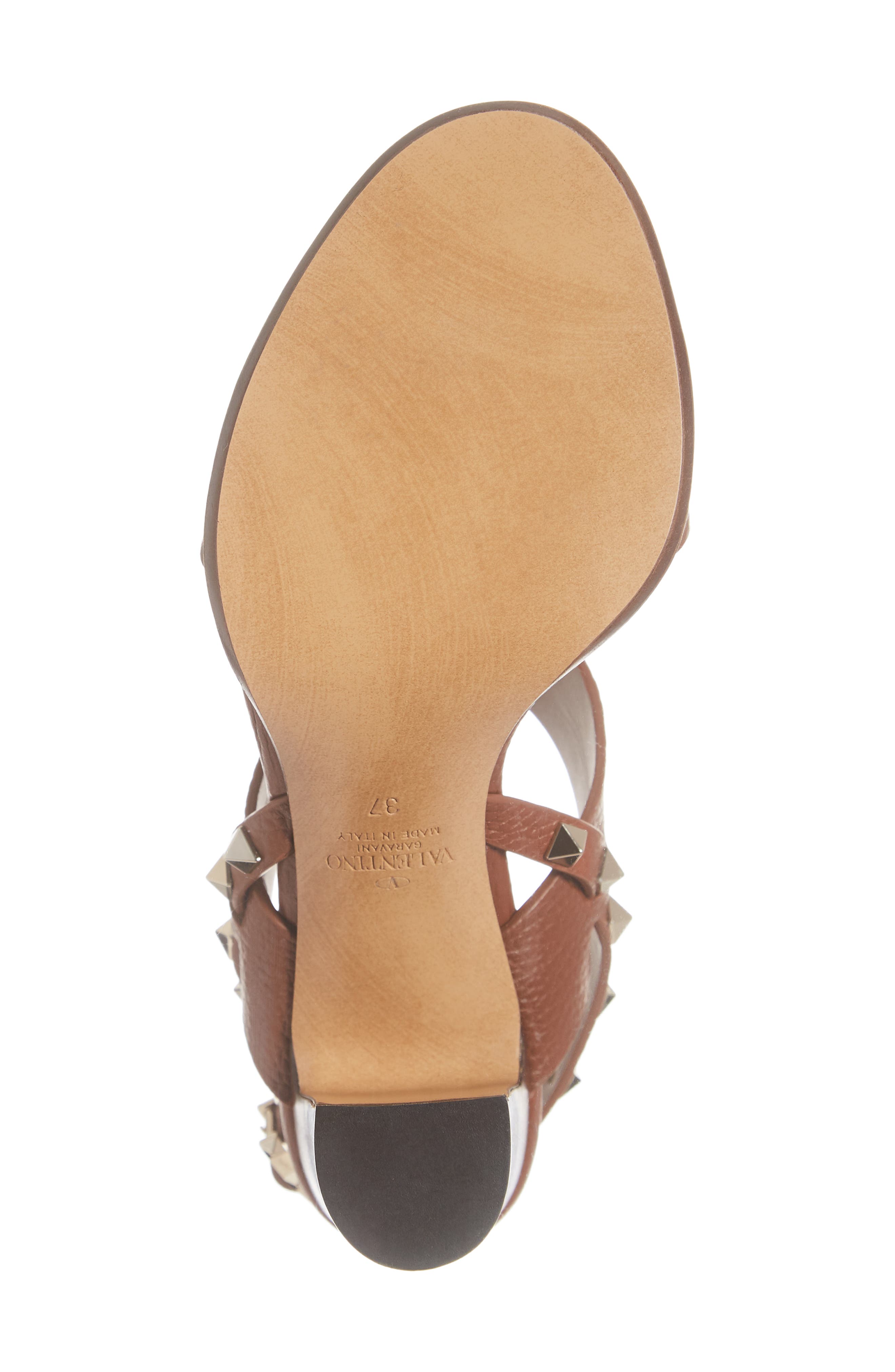 Valentino Garavani Rockstud Slingback Block Heel Sandal, Alternate, color, 