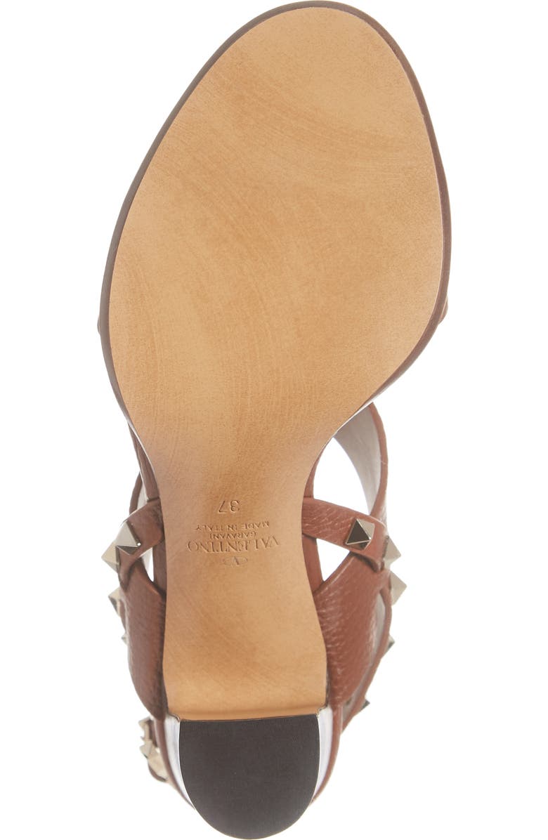 Valentino Garavani Rockstud Slingback Block Heel Sandal, Alternate, color,