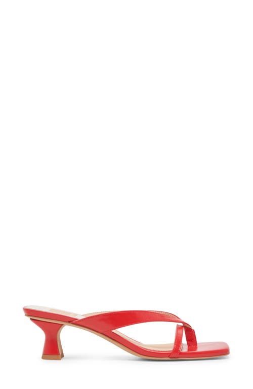 Dolce Vita Brevel Kitten Heel Flip Flop In Chili Leather