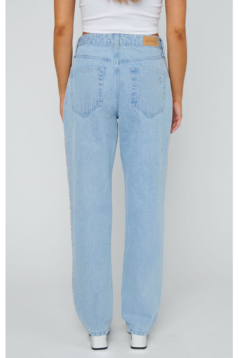 Icon Jeans, Alternate, color, Indigo with Rhinestone Trim