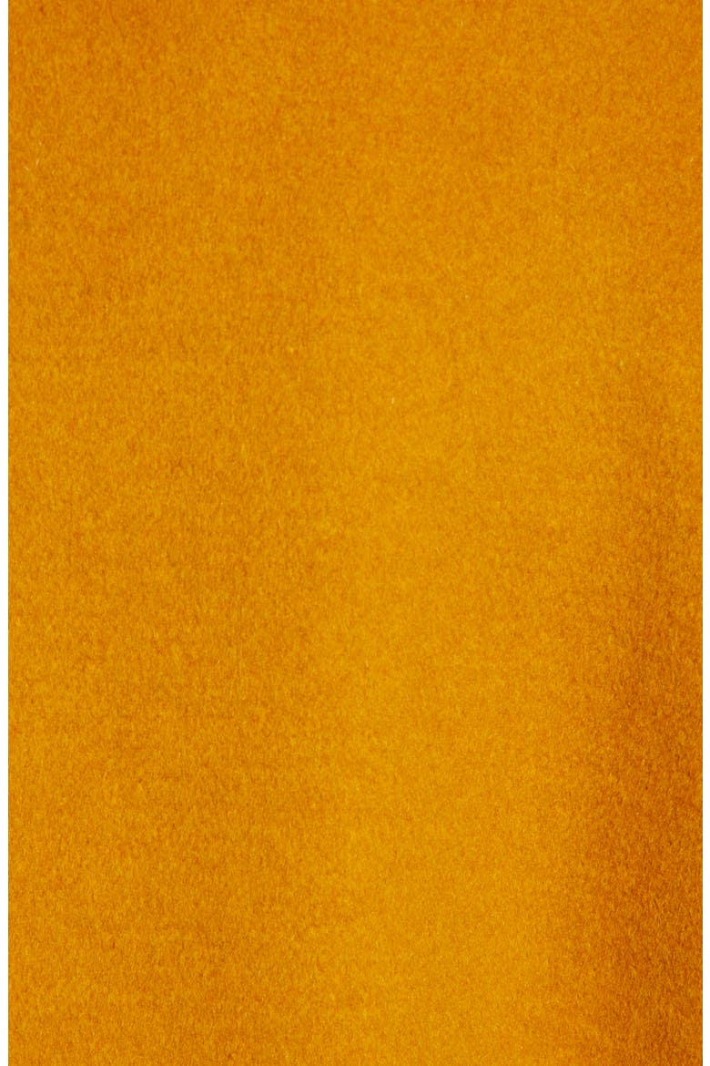 Double Breasted Wool Blend Coat, Alternate, color, MUSTARD YELLOW