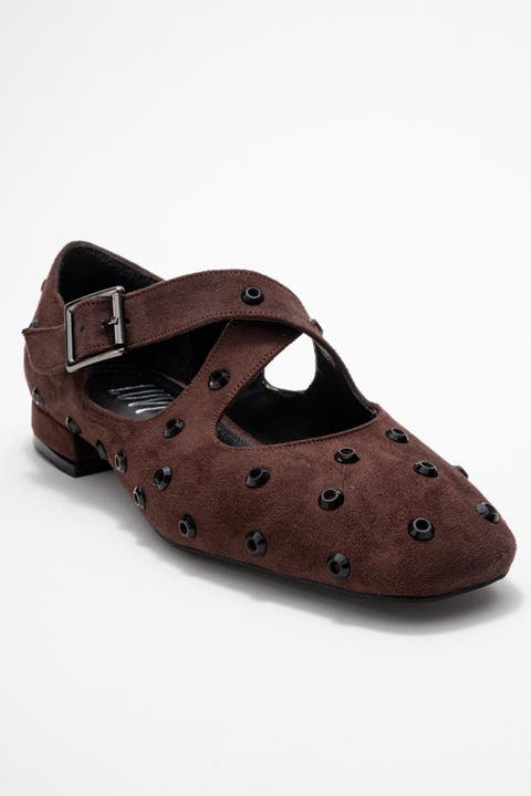 Addison Cross Strap Mary Jane Shoes (Women)