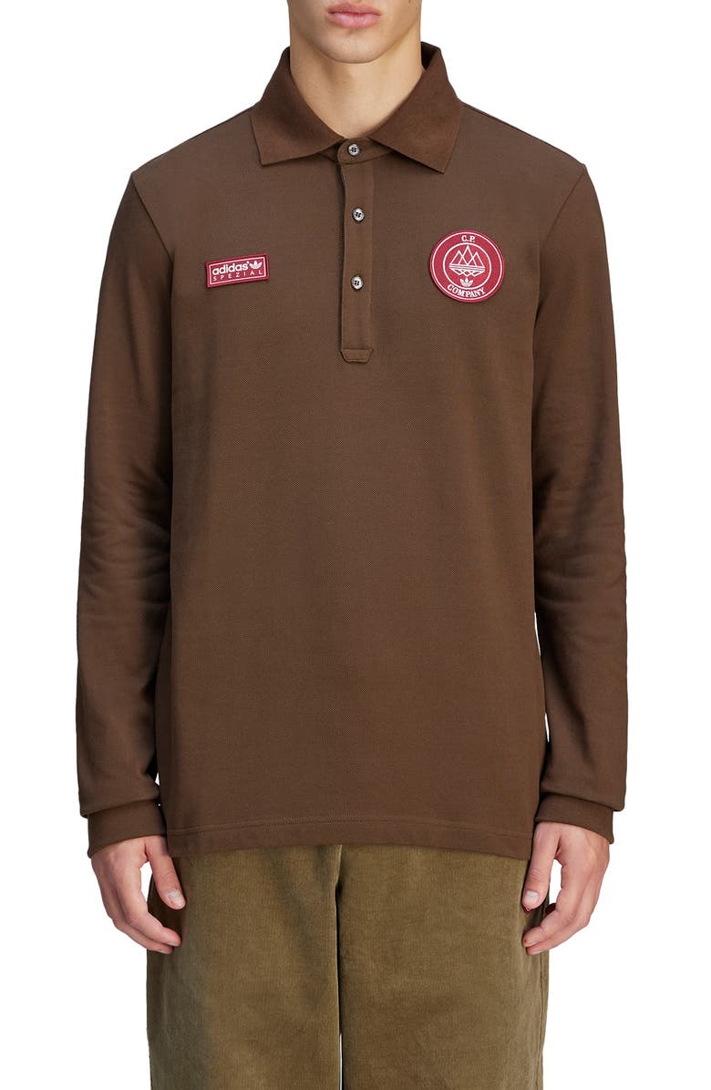 adidas x C.P. Company Spezial Cotton Polo, Main, color, Dust Cargo