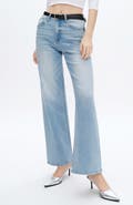 Bayeas High Waist Straight Leg Jeans