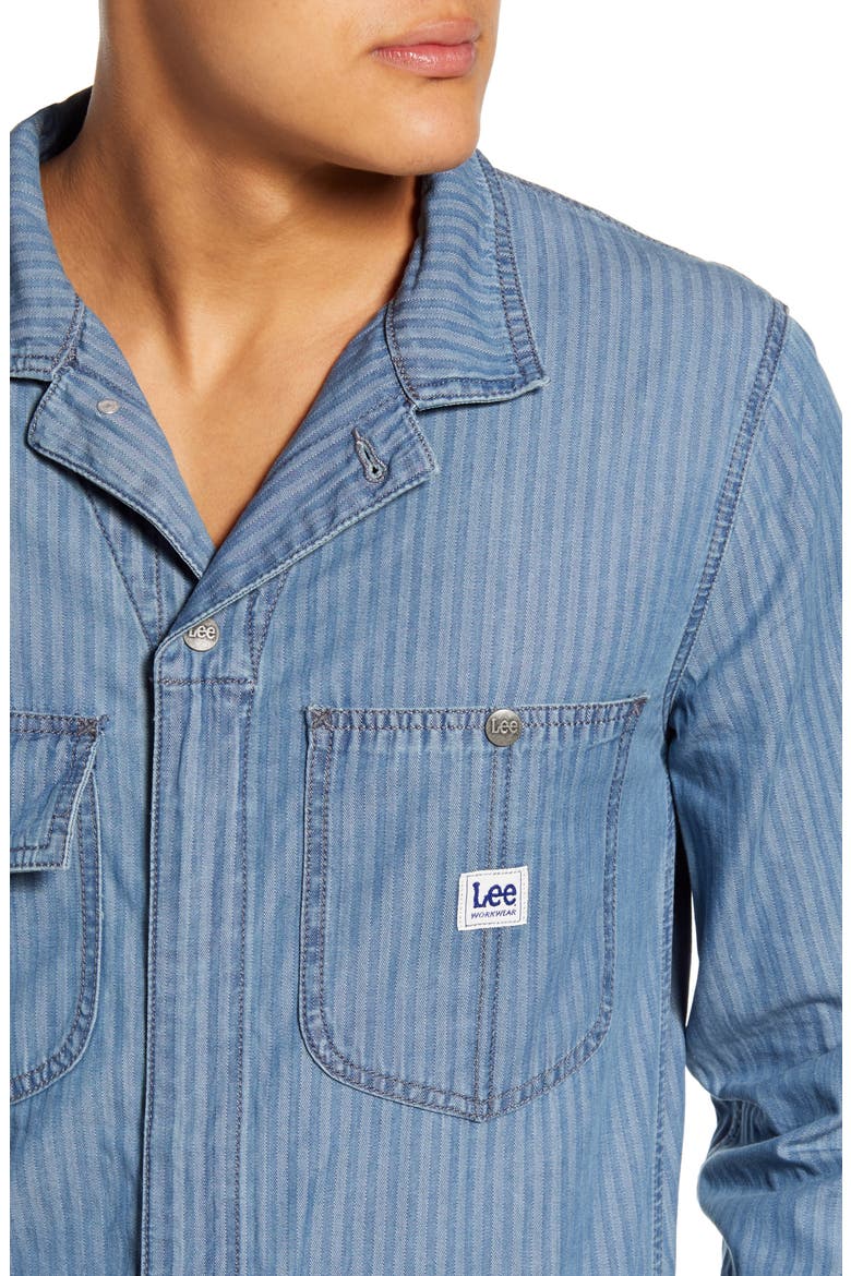 Union-All Slim Fit Coveralls, Alternate, color, ENGINEER STRIPE