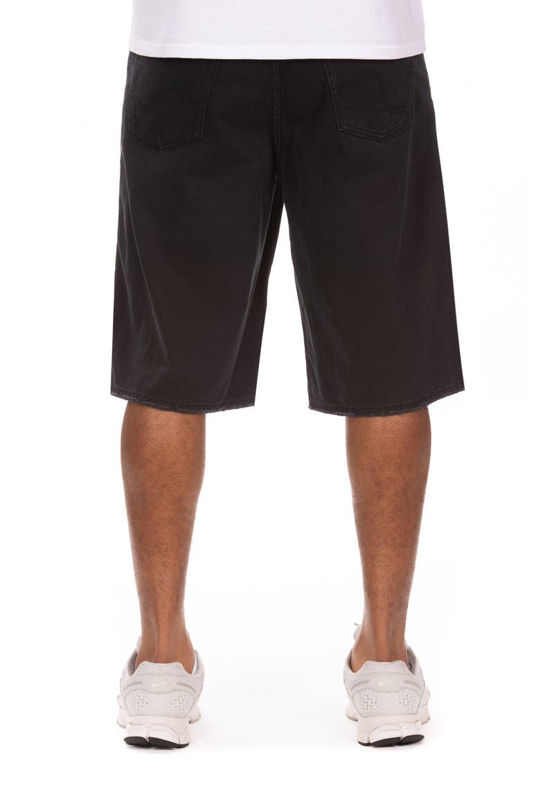 Fenton 5-Pocket Cotton Twill Shorts, Alternate, color, BLACK