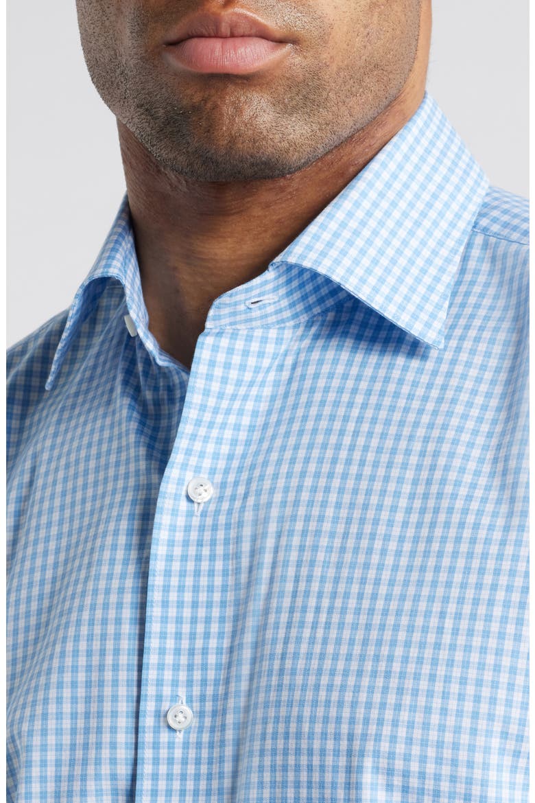 Crown Crafted Capri Cotton Sport Shirt, Alternate, color, FOUNTAIN BLUE