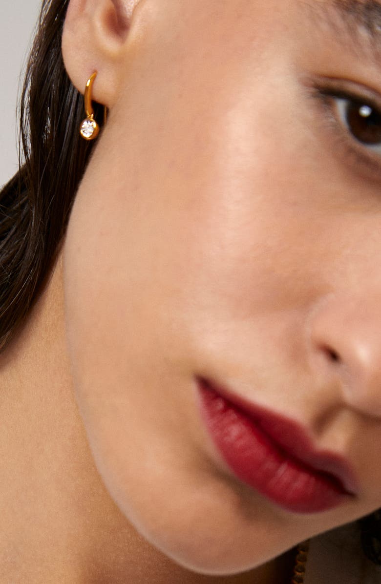 Monica Vinader Lab Grown Diamond Solitaire Drop Earrings, Alternate, color, 