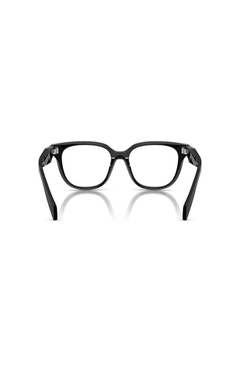 Prada 51mm Butterfly optical glasses, Alternate, color, Black