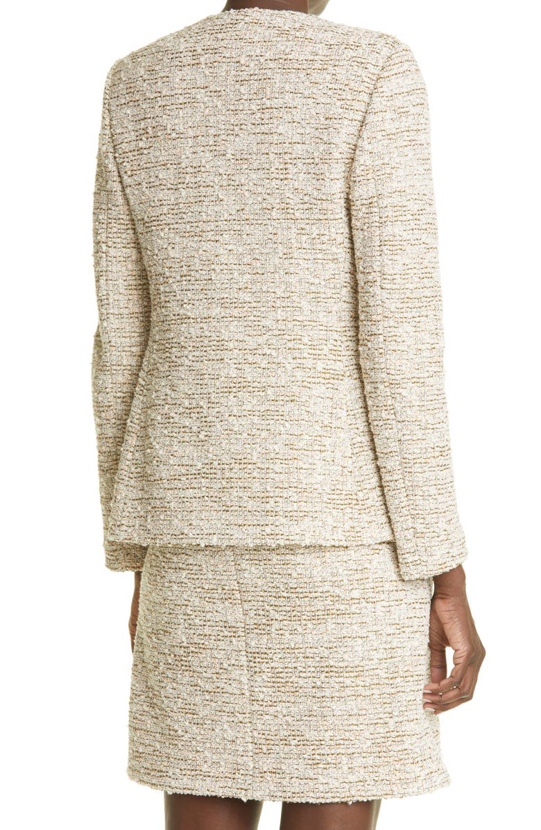 St. John Collection Bouclé Jacket, Alternate, color,