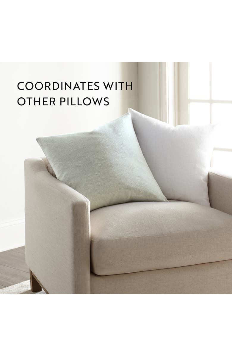 HOMESPUN Stone Washed Cotton Throw Pillow, Alternate, color, Light Gray