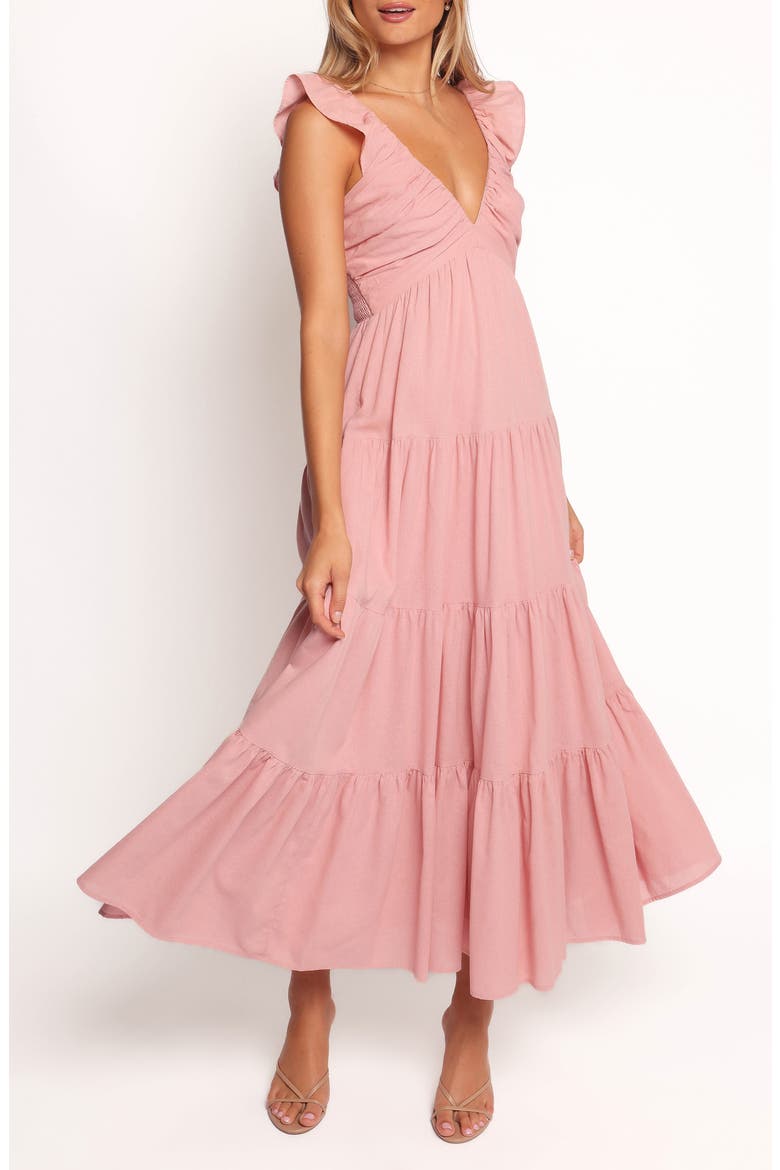 Susie Tiered Maxi Dress, Main, color, PINK