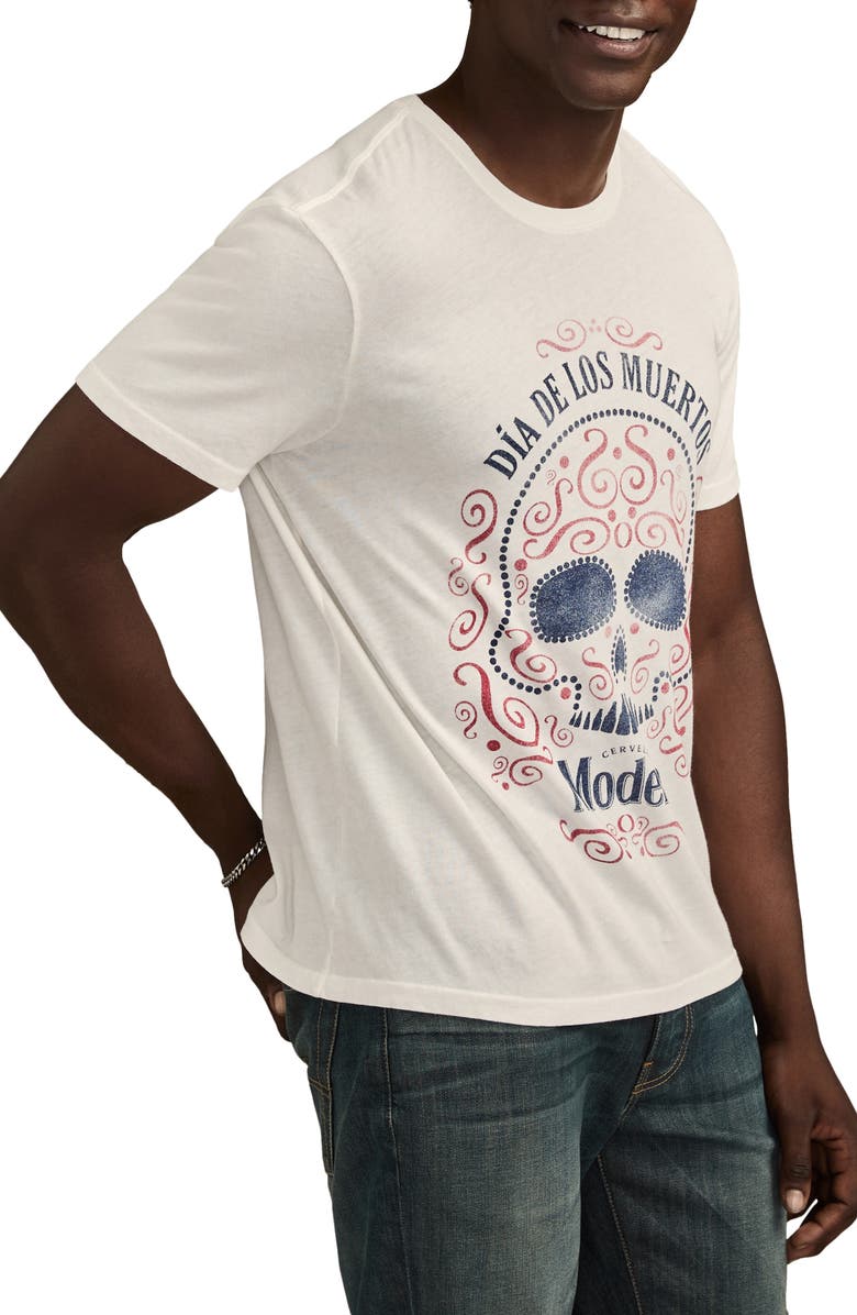 Lucky Brand Modelo Tradition Graphic T-Shirt, Alternate, color, Cloud Dancer