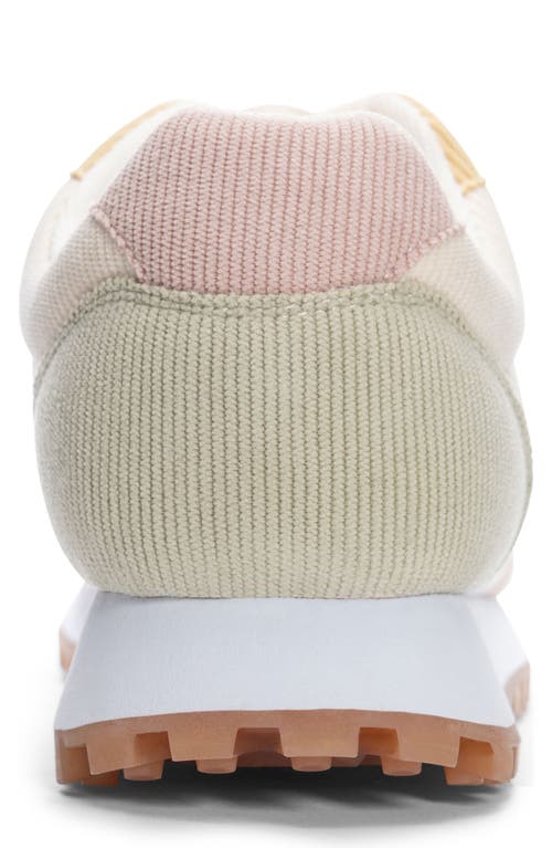 Dirty Laundry Desert Dog Ivory Multi Color Block Corduroy Sneakers In Multi