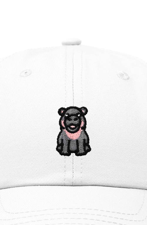 DALIX DALIX HIPPO EMBROIDERED ADJUSTABLE HAT