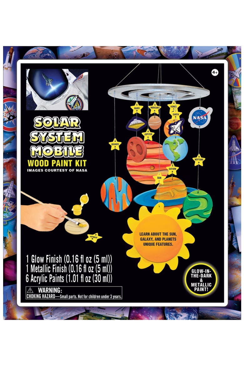 NASA Solar System Mobile Wood Craft Kit, Main, color, Multicolor