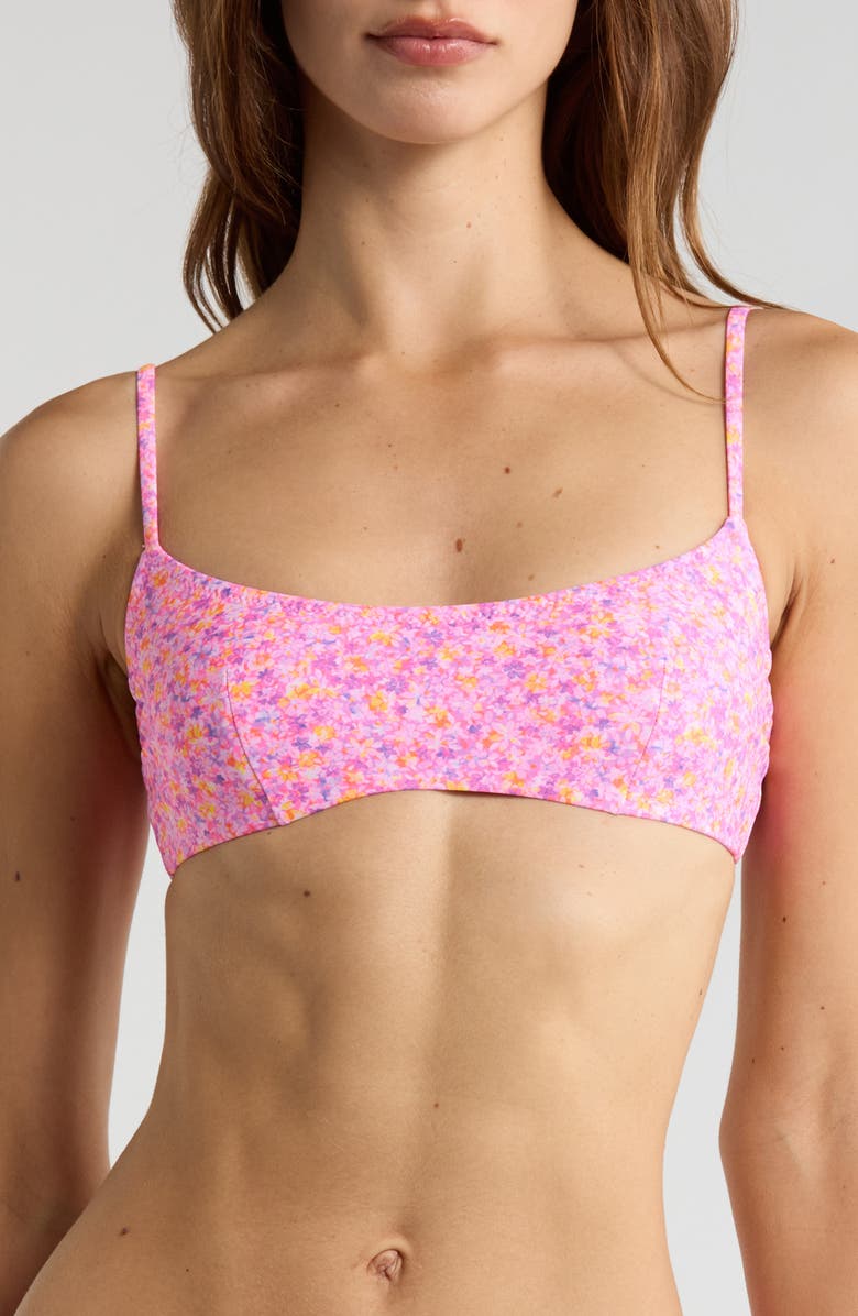 Kulani Kinis Hidden Underwire Crop Bikini Top, Main, color, Gelato Bloom