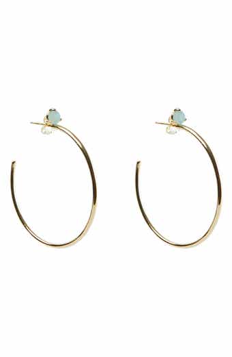 ARGENTO VIVO Semiprecious Stone Hoop Earrings