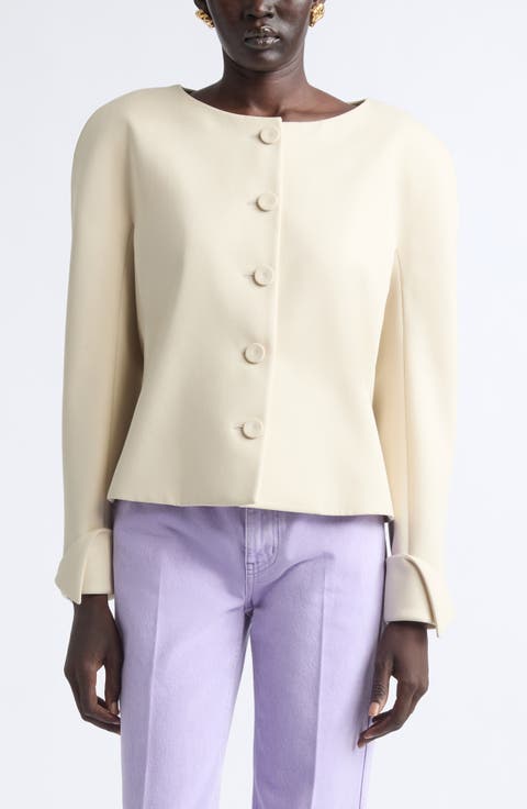 Wool Grain de Poudre Jacket