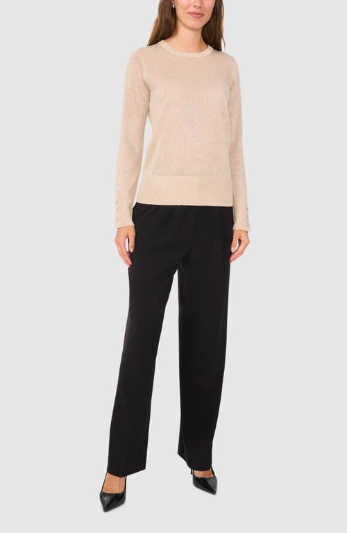 Halogenr Halogen(r) Rhinestone Button Sweater In Pearl Ivory
