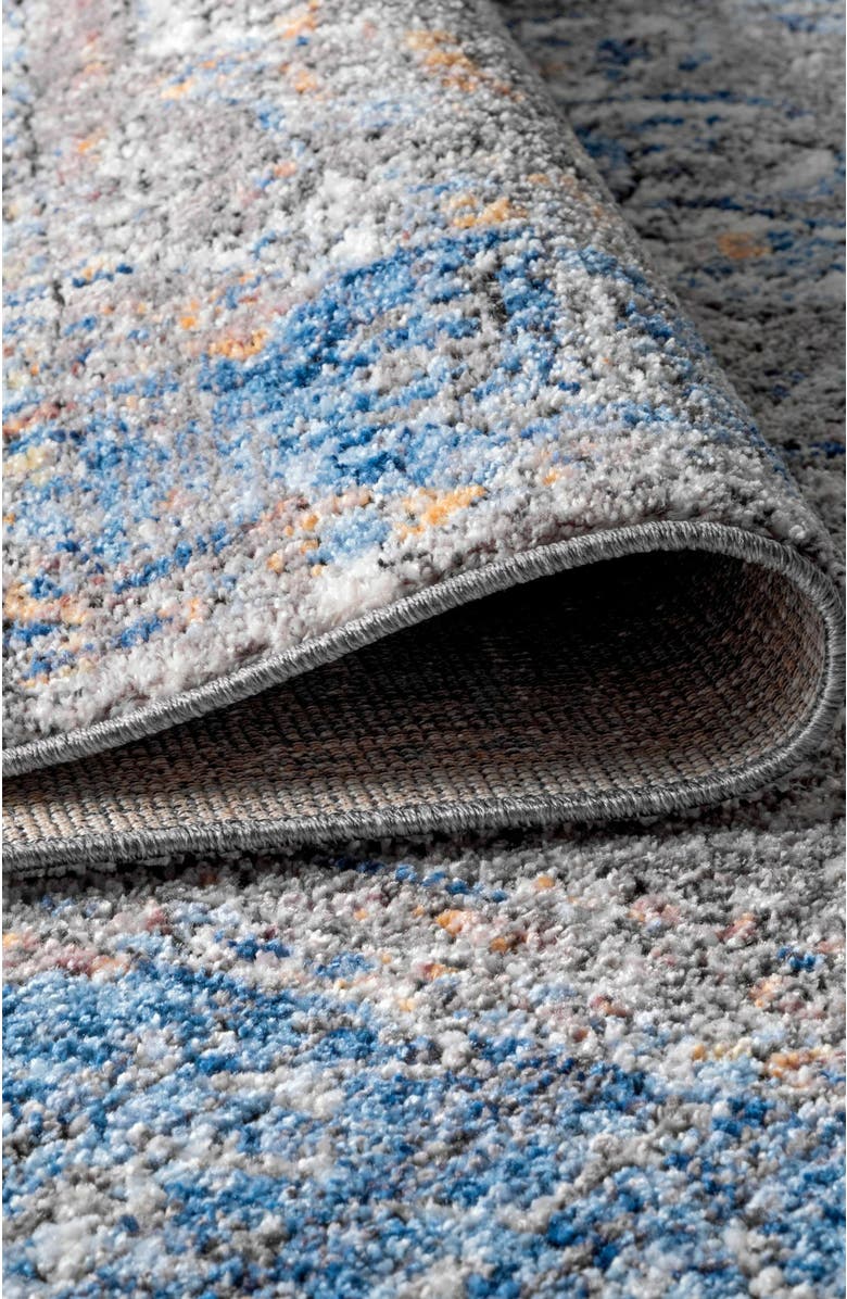 JONATHAN Y Anatolia Vintage Medallion Peacock Area Rug, Alternate, color, Peacock Blue/Gray