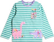 JOJO MAMAN BEBE KIds' Dino Ditsty Appliqué Top