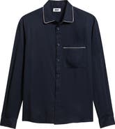 KROST Jordan Regular Fit Piping Button-Up Shirt