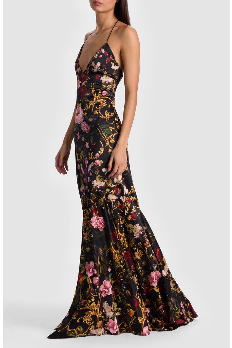 Milta Floral Mermaid Slipdress, Alternate, color, EVERMINE