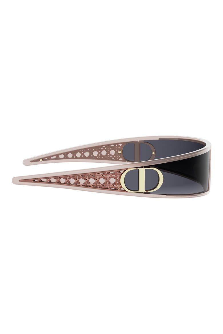 VeryDior M1U 91mm Mask Sunglasses, Alternate, color, SHINY PINK / GRADIENT SMOKE