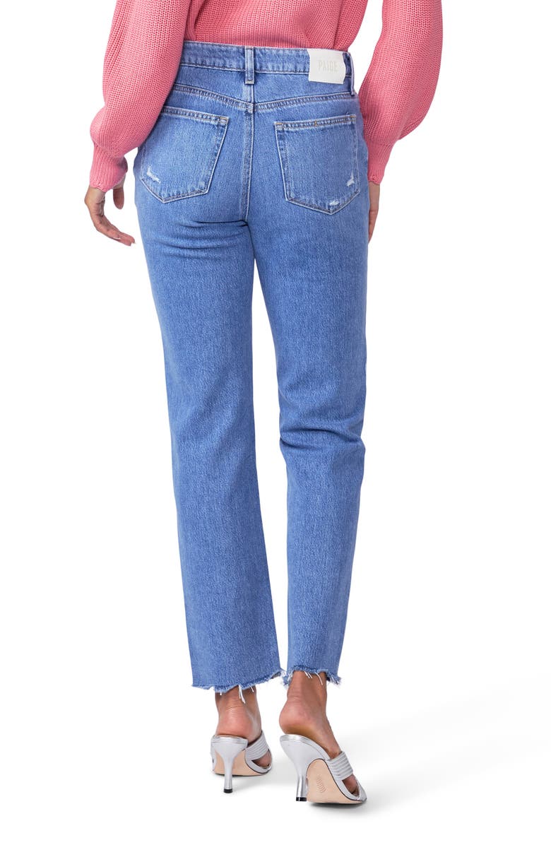 PAIGE Noella High Waist Relaxed Straight Leg Jeans, Alternate, color, Bodacious Distressed