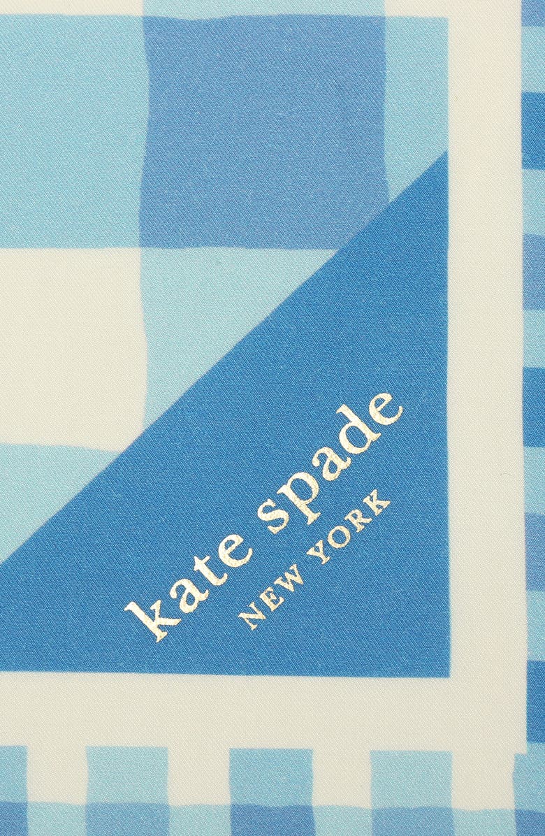 Kate Spade New York beach plaid cotton & silk bandana, Alternate, color, 