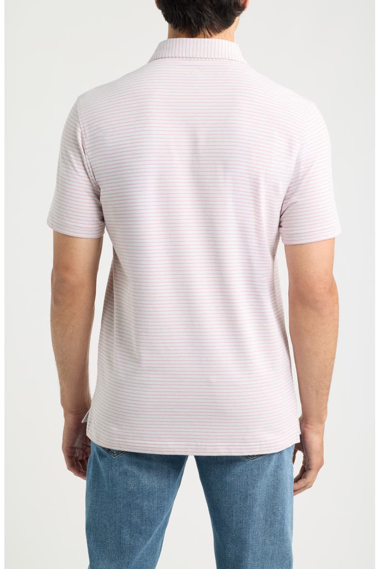 Crown Crafted Albatross Striped Polo, Alternate, color, GREY MIST